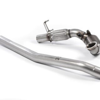 MILLTEK - SSXVW350 - AUDI S3 2.0 TFSI / SEAT LEON ST CUPRA 300 / VW GOLF MK7 MK7.5 R 2.0 TFSI TSI 300-310PS EA888.3 2013&GT;2021 LARGE BORE DOWNPIPE AND HI-FLOW SPORTS CAT