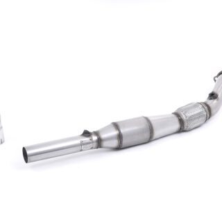 MILLTEK - SSXVW393 - AUDI A3 1.8T 2WD 3 & 5 DOOR / SEAT LEON 1.8T SPORT AND CUPRA 180PS / SKODA OCTAVIA RS 1.8T 180 AND 1.8T 150 / VOLKSWAGEN GOLF MK4 - GOLF MK4 GTI 1.8T 1996&GT;2006 LARGE BORE DOWNPIPE AND HI-FLOW SPORTS CAT