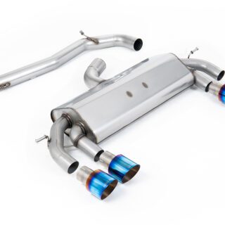MILLTEK - SSXVW410 - VOLKSWAGEN GOLF MK7 R 2.0 TSI 300PS (ECE APPROVED &AMP; 76.2MM SYSTEMS) 2014&GT;2016 CAT-BACK