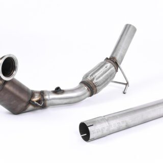 MILLTEK - SSXVW417 - SEAT IBIZA CUPRA 1.8TFSI (6P) / VOLKSWAGEN POLO GTI 1.8 TSI 192PS (3 & 5 DOOR) 2015&GT;2018 LARGE BORE DOWNPIPE AND HI-FLOW SPORTS CAT