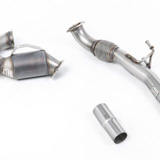 MILLTEK - SSXVW546 - VOLKSWAGEN UP! 1.0TSI 90PS – UP! GTI 1.0TSI 115PS (3 & 5 DOOR) 2016>2026 HI-FLOW SPORTS CAT AND DOWNPIPE