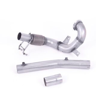 MILLTEK - SSXVW561 - VOLKSWAGEN POLO GTI 2.0 TSI (AW 5 DOOR PRE FACELIFT MODELS ONLY) - GPF/OPF MODELS ONLY 2019&GT;2021 LARGE-BORE DOWNPIPE AND DE-CAT