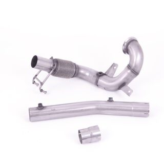 MILLTEK - SSXVW562 - VOLKSWAGEN POLO GTI 2.0 TSI (AW 5 DOOR PRE FACELIFT MODELS ONLY) - GPF/OPF MODELS ONLY 2019&GT;2021 LARGE-BORE DOWNPIPE AND DE-CAT