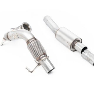 MILLTEK - SSXVW565 - VOLKSWAGEN POLO GTI 2.0 TSI (AW - 5 DOOR) - NON GPF/OPF MODELS ONLY 2018&GT;2019 LARGE-BORE DOWNPIPE AND DE-CAT