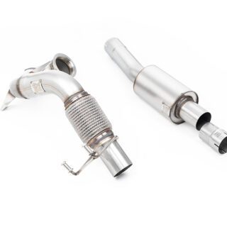 MILLTEK - SSXVW566 - VOLKSWAGEN POLO GTI 2.0 TSI (AW - 5 DOOR) - NON GPF/OPF MODELS ONLY 2018&GT;2019 LARGE-BORE DOWNPIPE AND DE-CAT