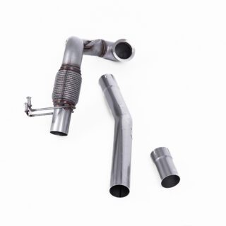 MILLTEK - SSXVW567 - VOLKSWAGEN POLO GTI 2.0 TSI (AW - 5 DOOR) - NON GPF/OPF MODELS ONLY 2018&GT;2019 LARGE-BORE DOWNPIPE AND DE-CAT