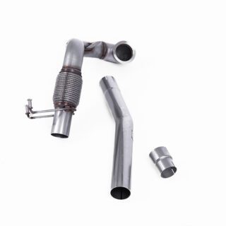 MILLTEK - SSXVW568 - VOLKSWAGEN POLO GTI 2.0 TSI (AW - 5 DOOR) - NON GPF/OPF MODELS ONLY 2018&GT;2019 LARGE-BORE DOWNPIPE AND DE-CAT