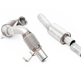 MILLTEK - SSXVW569 - VOLKSWAGEN POLO GTI 2.0 TSI (AW - 5 DOOR) - NON GPF/OPF MODELS ONLY 2018&GT;2019 CAST DOWNPIPE WITH RACE CAT