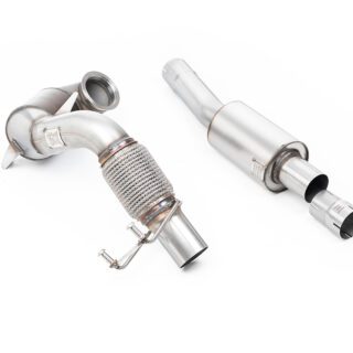 MILLTEK - SSXVW570 - VOLKSWAGEN POLO GTI 2.0 TSI (AW - 5 DOOR) - NON GPF/OPF MODELS ONLY 2018&GT;2019 CAST DOWNPIPE WITH RACE CAT