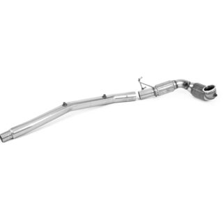 MILLTEK - SSXVW636 - AUDI S3 2.0TFSI 310PS & 333PS 8Y / CUPRA FORMENTOR 2.0TFSI 310PS & 333PS / VOLKSWAGEN T-ROC R 2.0TSI 300PS - TIGUAN R 320PS -GOLF MK8 R 2.0 TSI 320PS - GOLF MK8.5 R 333PS 2020&GT;2026 LARGE BORE DOWNPIPE AND HI-FLOW SPORTS CAT