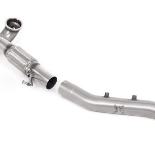 MILLTEK - SSXVW666 - CUPRA LEON-FORMENTOR 2.0TSI 245PS / SKODA OCTAVIA VRS 2.0 TSI 245PS / VOLKSWAGEN GOLF MK8 GTI 245-300PS – GOLF MK8.5 GTI 265-300PS (OPF/GPF EQUIPPED MODELS ONLY) 2020>2026 LARGE-BORE DOWNPIPE AND DE-CAT