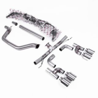 MILLTEK - SSXVW692 - VOLKSWAGEN GOLF MK8 GTI (GOLF R STYLE QUAD OUTLET - 245PS OPF/GPF EQUIPPED MODELS ONLY) 2020&GT;2024 PARTICULATE FILTER-BACK