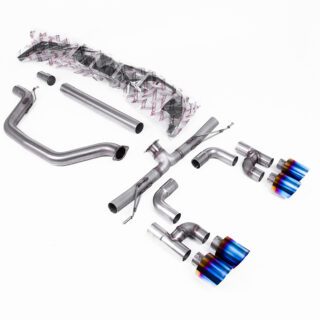 MILLTEK - SSXVW695 - VOLKSWAGEN GOLF MK8 GTI (GOLF R STYLE QUAD OUTLET - 245PS OPF/GPF EQUIPPED MODELS ONLY) 2020&GT;2024 PARTICULATE FILTER-BACK