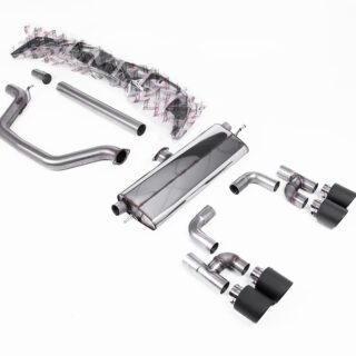 MILLTEK - SSXVW697 - VOLKSWAGEN GOLF MK8 GTI (GOLF R STYLE QUAD OUTLET - 245PS OPF/GPF EQUIPPED MODELS ONLY) 2020&GT;2024 PARTICULATE FILTER-BACK