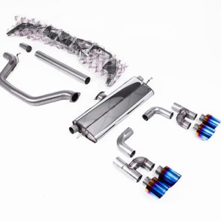 MILLTEK - SSXVW698 - VOLKSWAGEN GOLF MK8 GTI (GOLF R STYLE QUAD OUTLET - 245PS OPF/GPF EQUIPPED MODELS ONLY) 2020&GT;2024 PARTICULATE FILTER-BACK