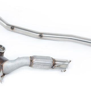 MILLTEK - SSXVW709 - SEAT CUPRA FORMENTOR 2.0TFSI 310PS & 333PS / VOLKSWAGEN TIGUAN R 320PS – T-ROC R 2.0TSI 300PS (MQB EVO OPF/GPF VEHICLES) 2021>2026 LARGE BORE DOWNPIPE AND HI-FLOW SPORTS CAT
