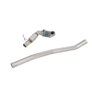 MILLTEK - SSXVW710 - VOLKSWAGEN GOLF MK7 R 2.0 TSI 300PS / GOLF MK7.5 R 2.0 TSI 310PS (NON-GPF EQUIPPED MODELS ONLY) 80MM RACE SYSTEM OPTIONS 2014&GT;2021 LARGE BORE DOWNPIPE AND HI-FLOW SPORTS CAT