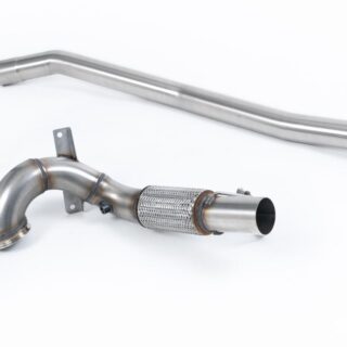 MILLTEK - SSXVW712 - VOLKSWAGEN GOLF MK7 R 2.0 TSI 300PS / GOLF MK7.5 R 2.0 TSI 310PS (NON-GPF EQUIPPED MODELS ONLY) 80MM RACE SYSTEM OPTIONS 2014&GT;2021 LARGE-BORE DOWNPIPE AND DE-CAT