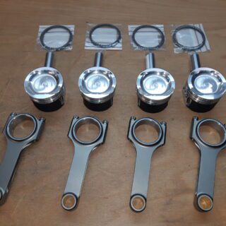 R2Z/WOSSNER - PERFORMANCE ENGINE KIT H-BEAM CONNECTING RODS + PISTONS LANCIA DELTA 2.0 16V / FIAT COUPE 2.0 16V