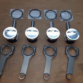 R2Z/WOSSNER - PERFORMANCE ENGINE KIT H-BEAM CONNECTING RODS + PISTONS FIAT UNO TURBO / PUNTO GT 1.4 8V 176A